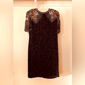 Embellished Black Dress